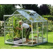 skleník VITAVIA VENUS 3800 číre sklo 3 mm strieborný