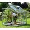 skleník VITAVIA VENUS 3800 číre sklo 3 mm strieborný