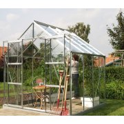 skleník VITAVIA URANUS 6700 číre sklo 3 mm strieborný