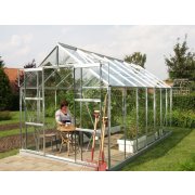 skleník VITAVIA URANUS 11500 číre sklo 3 mm strieborný