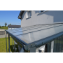 alumínium pergola LANITPLAST WALL 43 antracit + clear PC