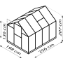 üvegház VITAVIA TRITON 5000 PC 4 mm ezüst színű LG3669