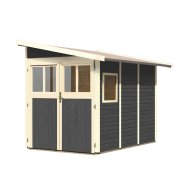 fából készült kerti ház KARIBU WANDLITZ 3 (73073) terragrau LG3090