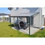 alumínium pergola LANITPLAST WALL 43 antracit + bronz PC LG2122