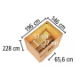 finn szauna KARIBU HYTTI 1 (97703) terragrau LG4123