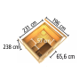 finn szauna KARIBU HYTTI 3 (93863) natur  LG4146
