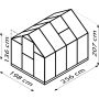 üvegház VITAVIA TRITON 5000 PC 6 mm ezüst színű LG3672