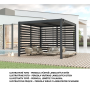 alumínium pergola LANITPLAST BIOCLIMATIC 33 BASIC LG4292