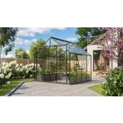 üvegház VITAVIA URANUS 6700 tiszta üveg 3 mm fekete színű LG3560
