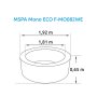 Bazén vírivý MSPA Mono ECO F-MO082WE