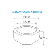 Bazén vírivý MSPA Tuscany  F-TU062W