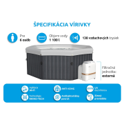 Bazén vírivý MSPA Tuscany  F-TU062W