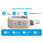 Bazén vírivý nafukovací Pure Spa - Chevron Deluxe 4 AP