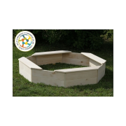 Drevené pieskovisko osemhranné