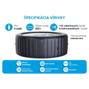 Nafukovacia vírivka MSPA Carlton M-CA062