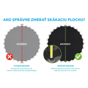 Náhradná skákacia plocha pre trampolínu Marimex 244 cm - 48 pružín / priemer 200