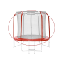 Sada krytu pružín a rukávov na trampolínu 244 cm - červená