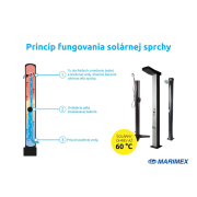 Solárna sprcha UNO 20 l STYLE - modrá
