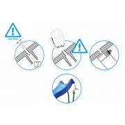 Šmykľavka s prípojkou na vodu žltá 2,20m