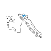 Šmykľavka s vodnou prípojkou červená 3,0 m