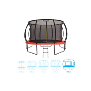Trampolína Marimex Premium 457 cm + vnútorná ochranná sieť + schodíky ZADARMO