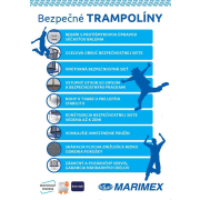 Trampolína Marimex Štandard 366 cm + vnútorná ochranná sieť + schodíky ZADARMO