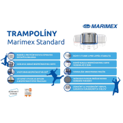 Trampolína Marimex Štandard 396 cm + vnútorná ochranná sieť + rebrík ZADARMO