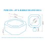 Vírivý bazén Pure Spa - Jet & Bubble Deluxe HWS 6