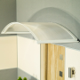bejárati előtető LANITPLAST TOPAZ 130/70 fehér LG708