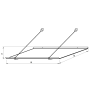 bejárati előtető LANITPLAST SP1 120/70 fehér LG710
