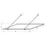 bejárati előtető LANITPLAST SP1 120/70 fehér LG710