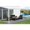 hliníková pergola LANITPLAST WALL 33 biela + číry PC