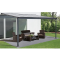 hliníková pergola LANITPLAST WALL 33 antracit + bronz PC