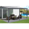 hliníková pergola LANITPLAST WALL 43 antracit + číry PC